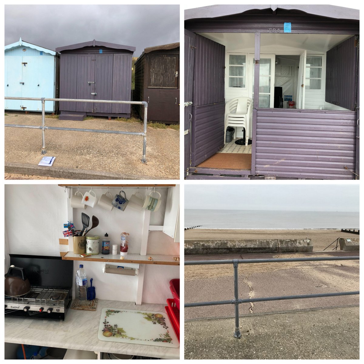 Beach hut 204 for hire Frinton-on-Sea